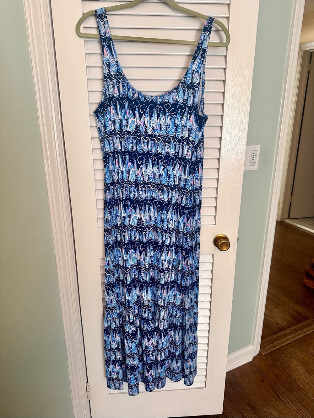 Lilly Pulitzer Sailing Pattern Maxi Dress
